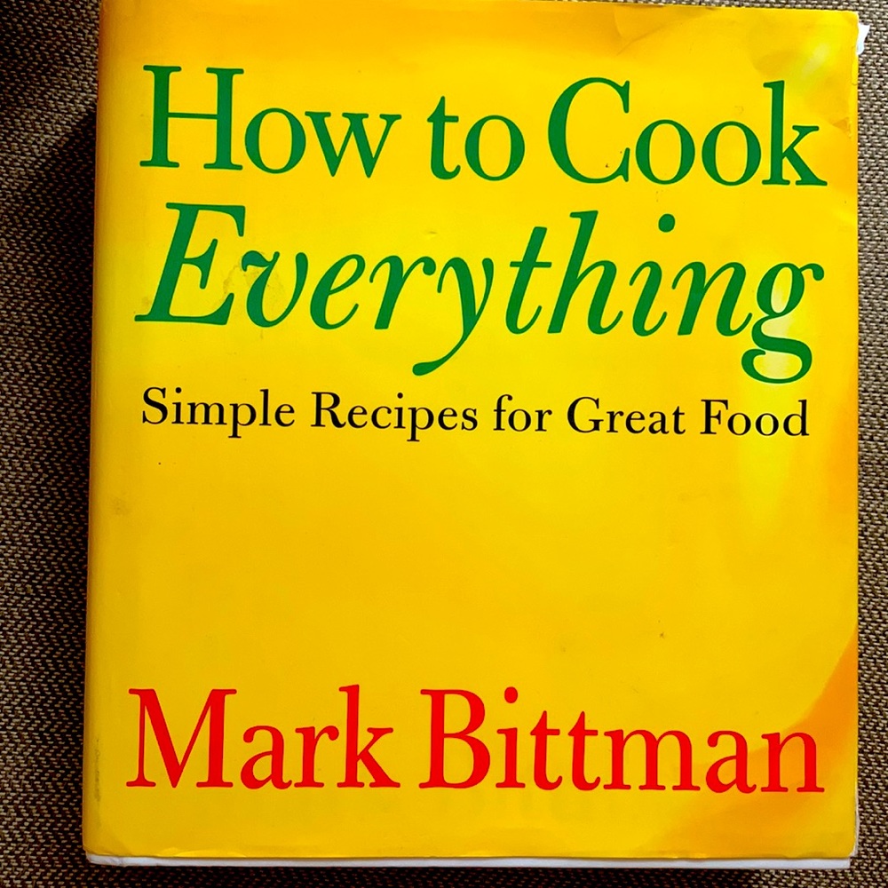 How to Cook Everything hardcover COOKBOOK Mark Bittman dust cover 943 pages VGUC